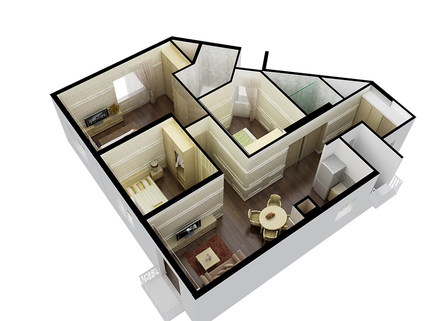 Thiết kế thi công nội thất căn hộ - Công Ty TNHH Một Thành Viên Kiến Trúc Và Nội Thất Kiến Phúc Gia